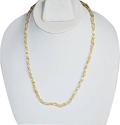 Handmade Beaded Jewelry Citrine Necklace 18 Inches