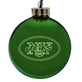 New York Jets Laser Etched Ornament
