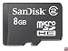 SanDisk - Flash memory card ( microSDHC to SD adapter included ) - 8 GB - Class 4 - microSDHC