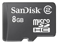 SanDisk 8GB microSDHC Card CLASS 2 (SDSDQ-8192, Bulk Package)