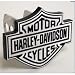 Harley Receiver Hitch Cover (PLA002238) Harley-Davidson Bar & Shield Logo - (Black & ...