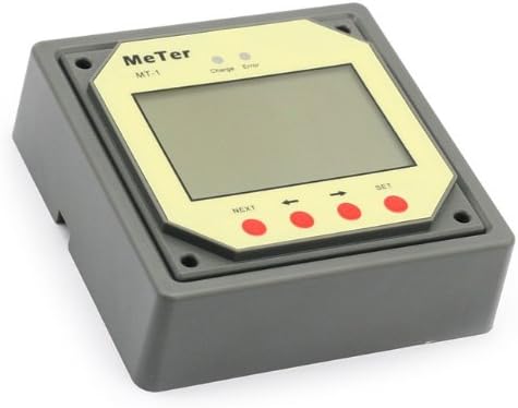 SainSonic MT-1 LCD Display Remote Meter For Duo Battery Solar Charge Controller with 10 Meters Wire