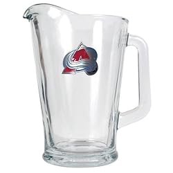 Colorado Avalanche NHL 60oz Glass Pitcher - Primary Logo by Great American Products
