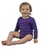 Monag Long Sleeve Baby Bodysuit, Long Sleeve Blank Solid Color Baby One-Piece, 100% Cotton Infant Bodysuit, Creeper