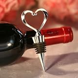 Heart Wine Bottle Stoppers Love Theme Wedding Favors, 24