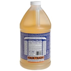 Castile Soap, Peppermint Liq 64 oz. (Ships Ground)