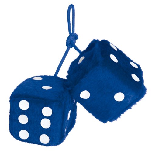 Corona Car Accessories & Styling Fluffy Dice - Blue