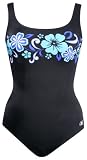 Reebok Women's Waterfitness Hu La La Border Scoop NeckSwimsuit
