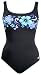 Reebok Women's Waterfitness Hu La La Border Scoop NeckSwimsuit