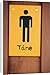 Canvas Prints of Sign on washroom door, New Zealand, Pacific from Robert Harding