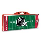 Exclusive By Picnictime Portable Picnic Table Is A Compact Fold-Out Table With Bench Seats/Red-Atlanta Falcons (Digital Print)
