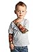 TotTude Baby Boys' Mom Heart Tattoo Sleeve T Shirt