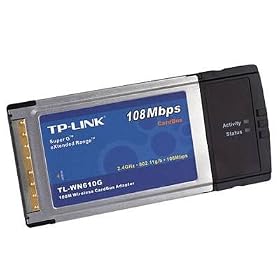 108Mbps 2.4 GHz TP-Link TL-WN610G 802.11g+ 802.11b g Wi-Fi Wireless PCMCIA 32-Bit CardBus... by Osprey-Talon