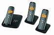 Gigaset AS285 Trio DECT Schnurlostelefon (Anrufbeantworter, 2x Mobilteilen inkl. Ladeschale) schwarz