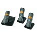 Siemens Gigaset AS285 Trio Telefon + AB schnurlos digital 80 Nummern LCD 25 / 210 Stunden schwarz