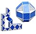 Shengshou Snake ,15 Inch Magic Ruler Twist Puzzle Blue/White
