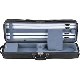 Heritage Ultra Lite Violin Case Black Exterior with Blue Interior