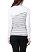 Allegra K Women Round Neck Shirts Striped T Shirts Long Sleeve Casual Tops