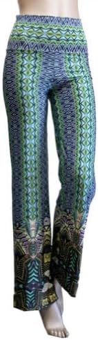 Fashion Forever Awesome Sexy 1021-V20Green Hot Palazzo Pants Misses (S)