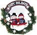 New England Patriots NFL 20" Team Snowman Wreath