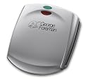 George Foreman 14574 Compact grill with sloped grill design-cooks up to 3 portions