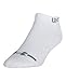 Under Armour Men's Charged Cotton No Show Socks, White, Medium