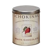 Schokinag White Chocolate Drinking Chocolate 12 Ounce Tin