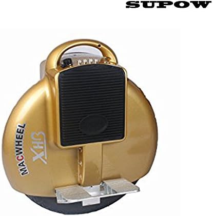 SUPOW(TM) Newest Upgrade Self Balancing Electric Motorized Unicycle One Wheel Outdoor Scooter Bicycle 9.8KG with U.S. Charger (Golden)