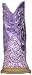 ROPER Toddler Girls Lavender Glitter Floral Square Toe Casual Boots Mid Calf - Purple