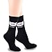 TeeHee Cat Mom Women's Cotton Crew Socks-Black