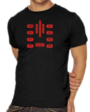 Touchlines Unisex/Herren T-Shirt Knight Rider- Kitt Control, black, XL, B1738 Preisvergleich