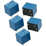 uxcell&reg; 5 Pcs DC 12V Coil SPDT 5 Pin Mini Power Relays PCB Type HHC66A-1Z-12VDC