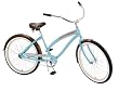 Nirve Island Flower Women's/Girl's 24-Inch Single Speed Cruiser Bike (Coral Teal)