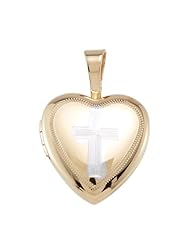Sterling Silver Locket With Cross