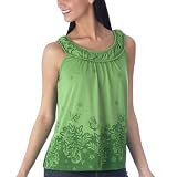 Juniors' Xhilaration® Printed Ring-Neck Tank - Kiwi