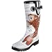 Chooka Women's Koi Tattoo Rainboot,Light Blue,8 M