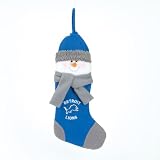 22" NFL Detroit Lions Plush Snowman Football Christmas Stocking