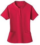 Jockey Ladies Zip-It-Up Medical Scrub Top with Hidden Pocket (XXS-3X, Assorted Colors)