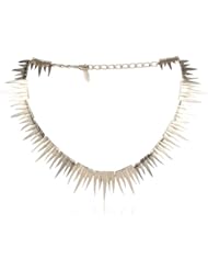 Giuseppe Zanotti Gold Finish Flame Necklace