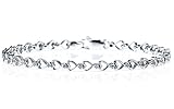 Diamond Heart Link Bracelet in 10K White Gold 41ajPy0ewGL. SL160 Diamond Heart Link Bracelet in 10K White Gold