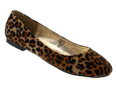 WOMENS LEOPARD ANIMAL PRINT BALLET PUMPS BALLERINAS MULES FLATS SHOES LADIES SIZE 6