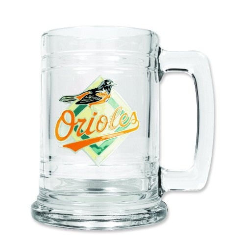 MLB Baltimore Orioles Glass Tankard 15oz
