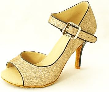 Customized Sparkling Glitter With Buckle Dance Performance Shoes (More Colors) , Black , US5.5 / EU36 / UK3.5 / CN35