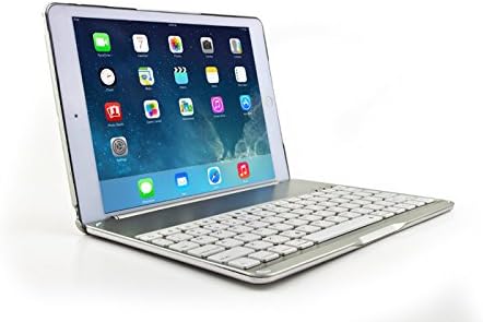 GSAstore Bluetooth Wireless keyboard for New iPad Air 2 - Laptop Style Thin Aluminum Keyboard Case for 2014 iPad Air 2 (Only)
