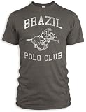 Vintage Distressed Brazil Polo Tri-Blend T-Shirt