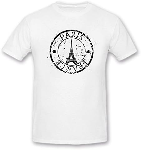 Scrollall Paris Effeil Tower Printed Cotton T-shirt, S