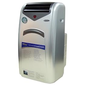 Soleus LX-120 12,000 BTU Dual Exhaust Ducts Evaporative Portable Air Conditioner with Dehumidifier and Heater