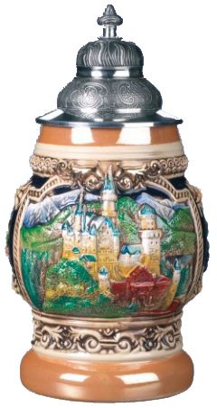 LE German Beer Stein Neuschwanstein Castle