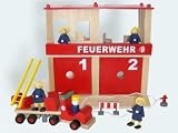 Eigenschaften Feuerwehr / Feuerwehr Stat. 2 Etagen Leiterwag u Figuren Holz