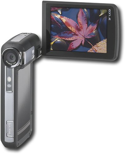 Insignia NS-DCC5HB09 - Camcorder - High Definition with digital player/voice recorder - widescreen - 5.0 Mpix - supported memory: SD, SDHC, flash card